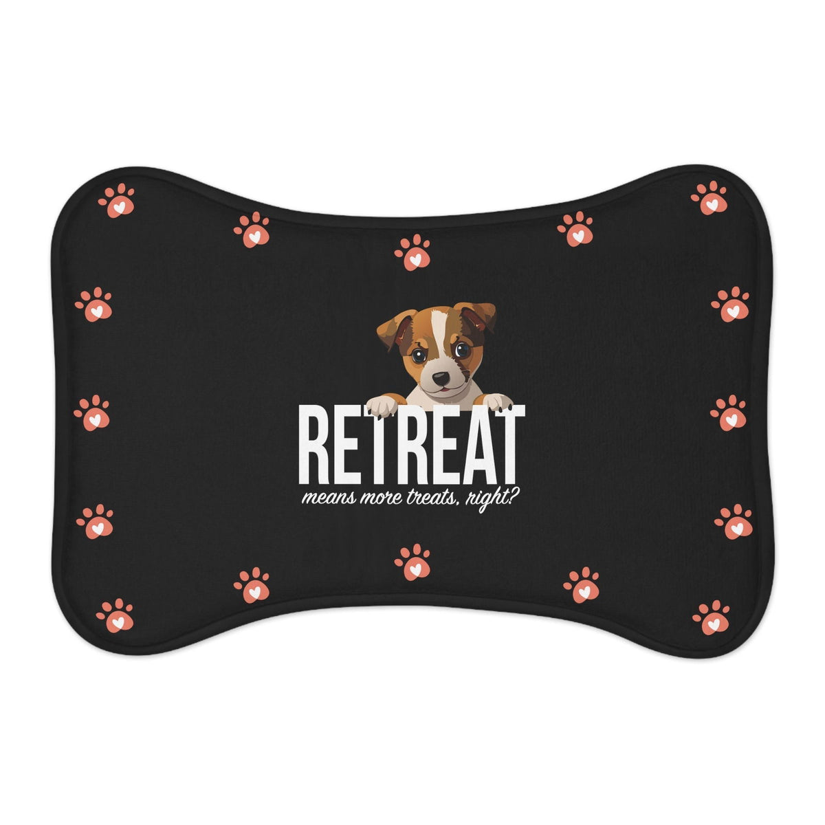 Puppy ReTreat Pet Feeding Mat, 19" x 14" - The Pleasant Workshop