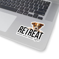 Load image into Gallery viewer, Puppy ReTreat Sticker, 4 sizes, 2 surfaces - The Pleasant Workshop
