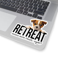 Load image into Gallery viewer, Puppy ReTreat Sticker, 4 sizes, 2 surfaces - The Pleasant Workshop
