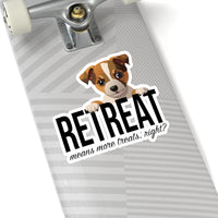 Load image into Gallery viewer, Puppy ReTreat Sticker, 4 sizes, 2 surfaces - The Pleasant Workshop
