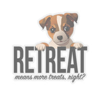 Load image into Gallery viewer, Puppy ReTreat Sticker, 4 sizes, 2 surfaces - The Pleasant Workshop
