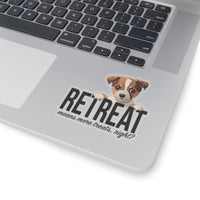 Load image into Gallery viewer, Puppy ReTreat Sticker, 4 sizes, 2 surfaces - The Pleasant Workshop
