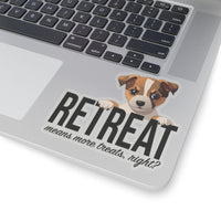 Load image into Gallery viewer, Puppy ReTreat Sticker, 4 sizes, 2 surfaces - The Pleasant Workshop
