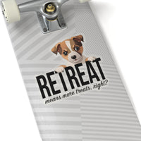 Load image into Gallery viewer, Puppy ReTreat Sticker, 4 sizes, 2 surfaces - The Pleasant Workshop

