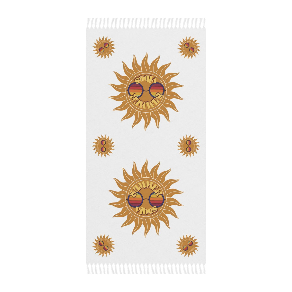 Summer Vibes Boho Beach Cloth with Tassels, Large - The Pleasant Workshop