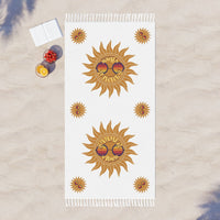 Load image into Gallery viewer, Summer Vibes Boho Beach Cloth with Tassels, Large - The Pleasant Workshop
