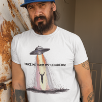 Load image into Gallery viewer, Take Me From My Leaders Cotton Tee - The Pleasant Workshop

