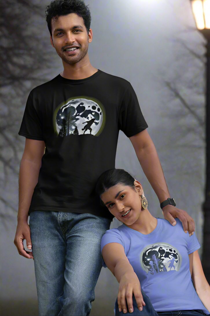 Wolf Moon Adult T-shirt - The Pleasant Workshop